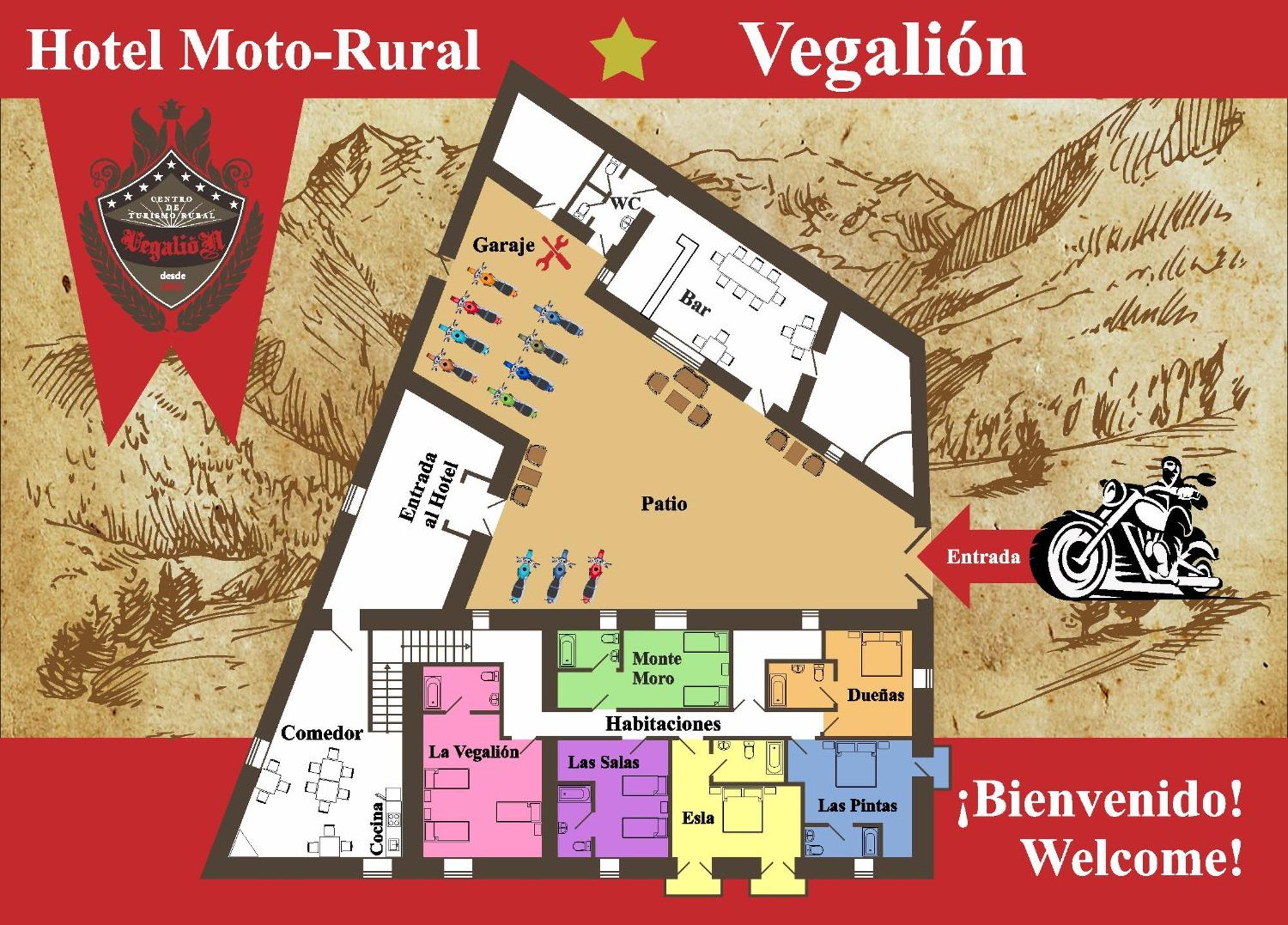Hotel Moto-Rural "Vegalion" Las Salas Exterior photo